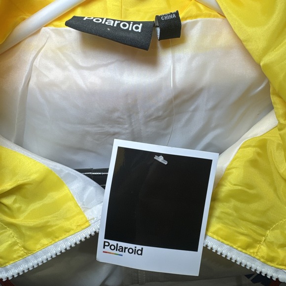 Polaroid Windbreaker Men's Sz Large Multicolor Hooded Supercolor Video Cassette - Picture 3 of 10